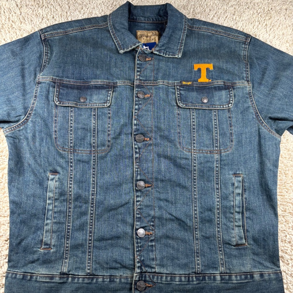 NWT Colosseum‎ x Wrangler Retro Men's Tennessee Volunteers Denim Jacket - Picture 8 of 9